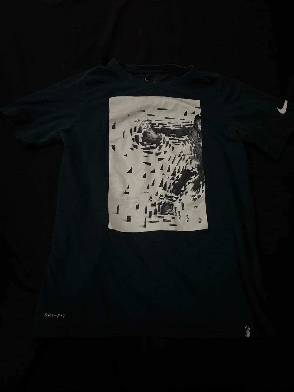 Nike Black Short-Sleeve Graphic Dri-FIT Tee